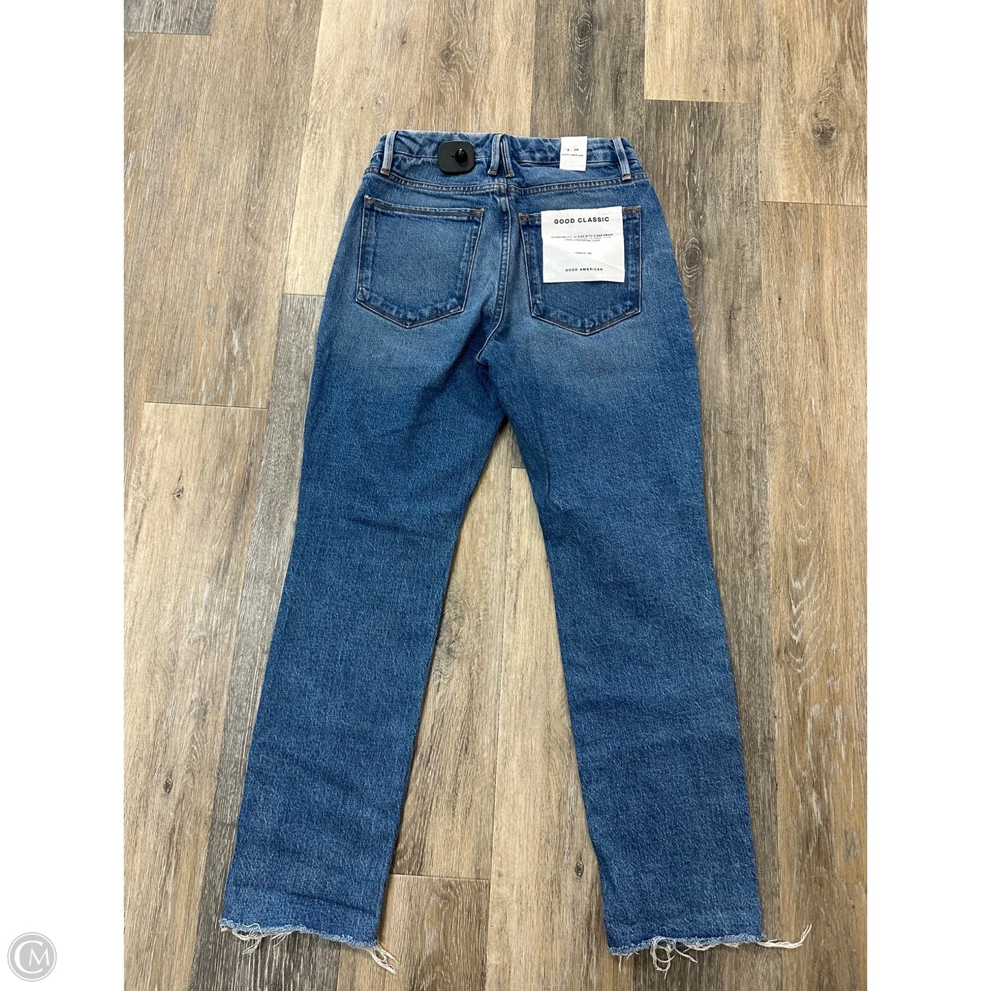 Jeans Cropped By Good American In Blue Denim, Size: 2