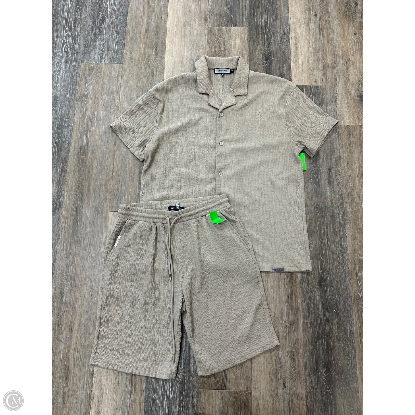 Shorts Set By Mauvais In Taupe, Size: M