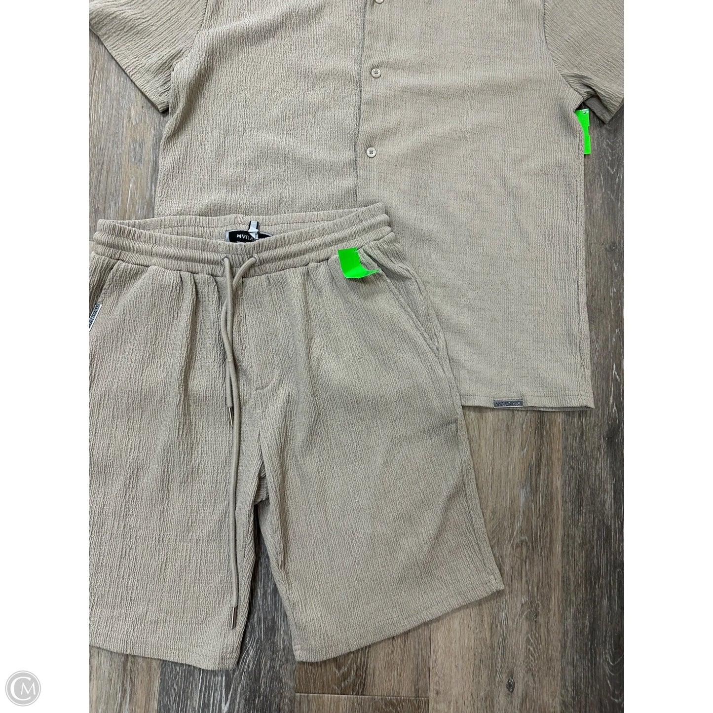 Shorts Set By Mauvais In Taupe, Size: M