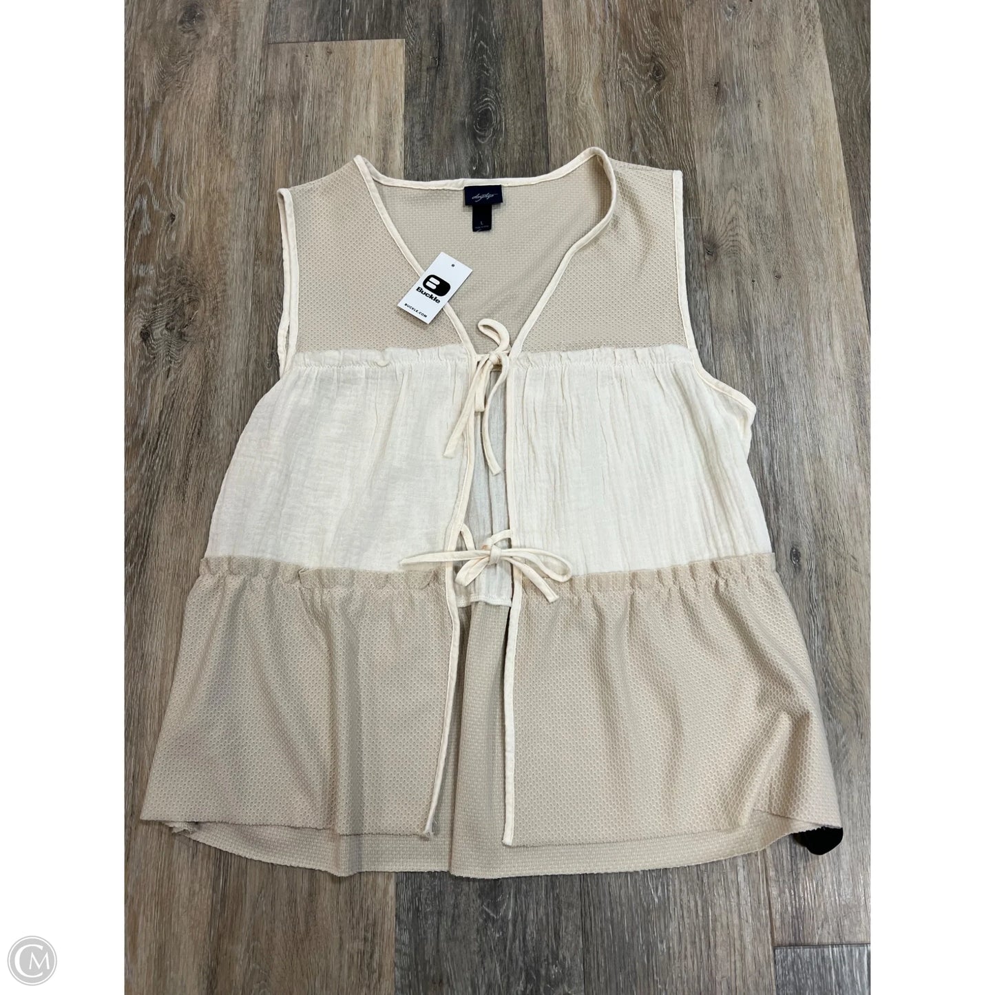 Tank Top By Daytrip In Cream, Size: L