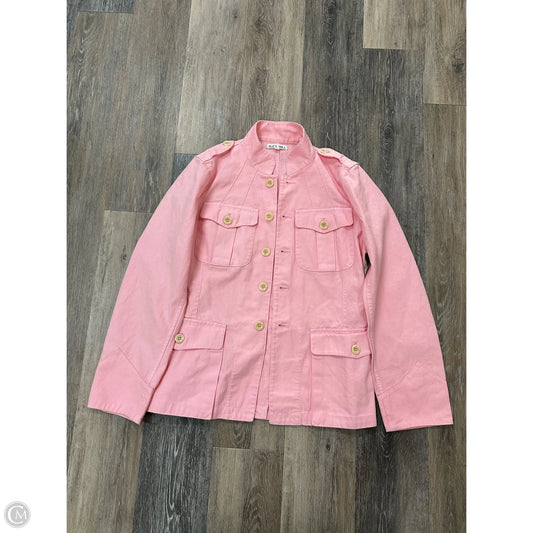 Jacket Denim By Alex Mill In Pink, Size: L