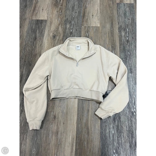 Sweatshirt Collar By Tna In Tan, Size: M