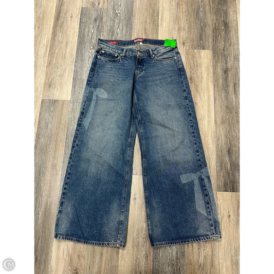 Jeans Wide Leg By Lucky Brand In Blue Denim, Size: 10