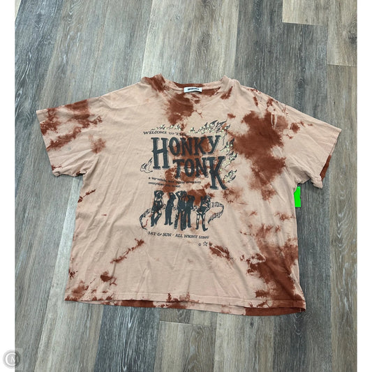 Top Short Sleeve By Daydreamer In Tie Dye Print, Size: Osfm