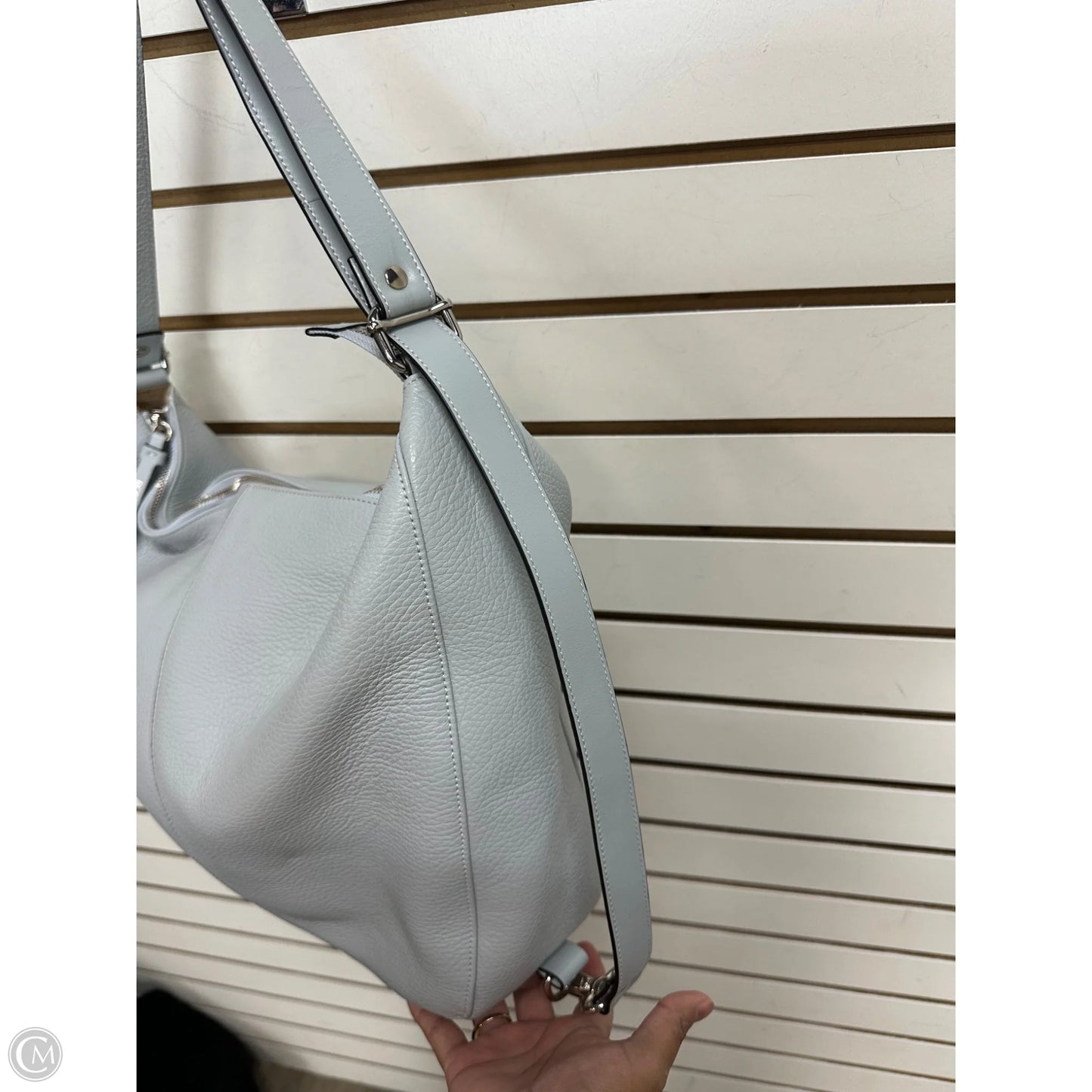 Handbag Leather By Bosca, Size: Large