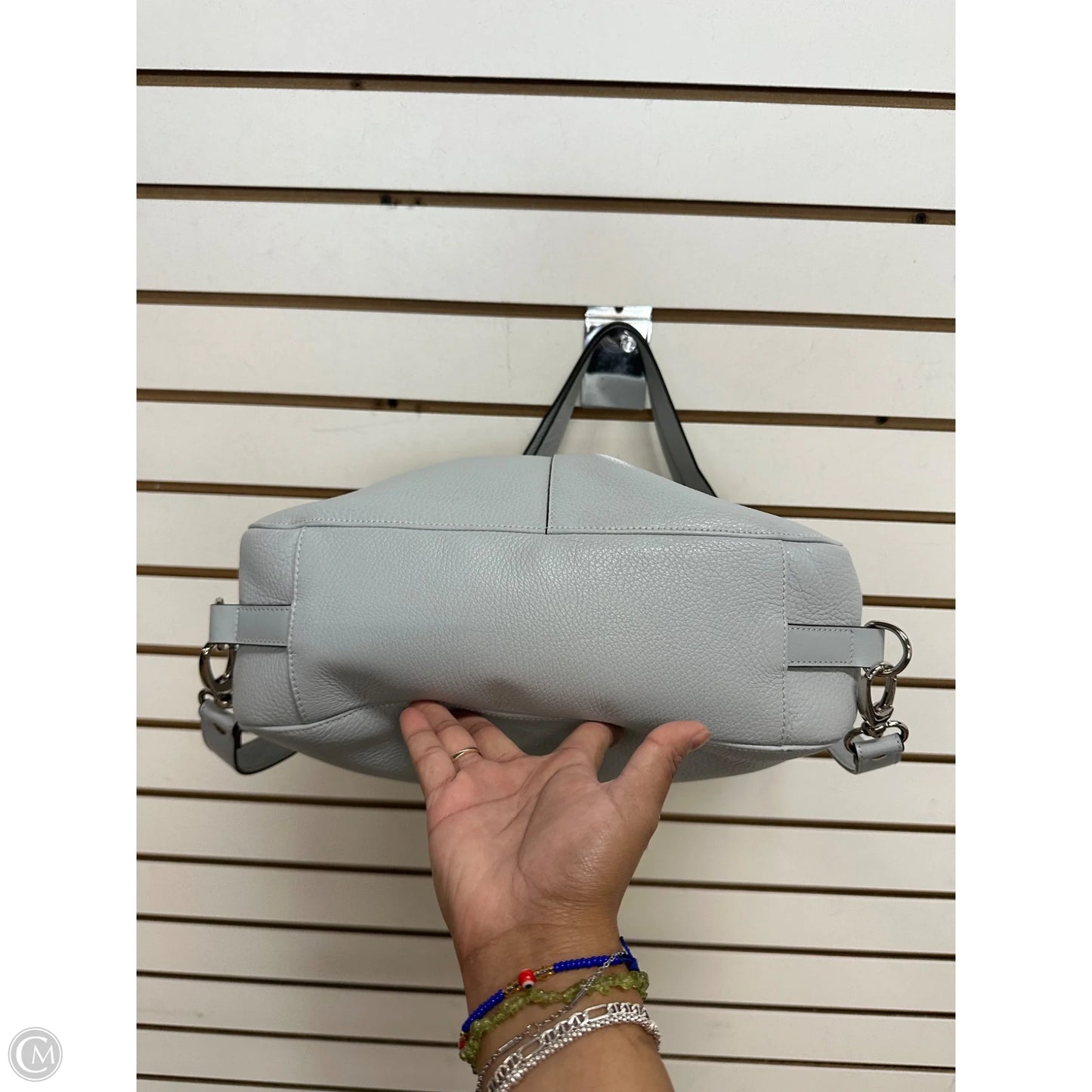 Handbag Leather By Bosca, Size: Large