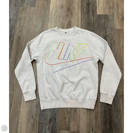 Sweatshirt Crewneck By Nike Apparel In Cream, Size: S