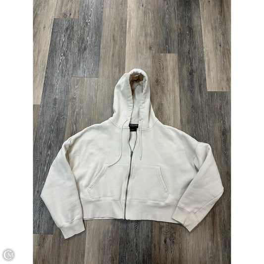 Sweatshirt Hoodie By Ninth Hall In Cream, Size: L