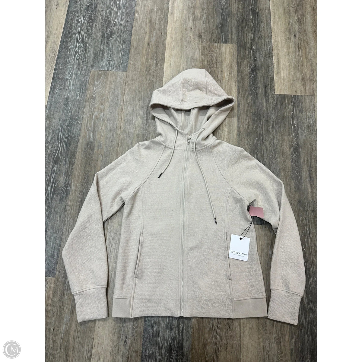 Athletic Jacket By Thread And Supply In Tan, Size: S