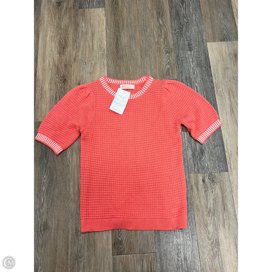 Sweater Short Sleeve By Leela & Lavender In Orange, Size: S