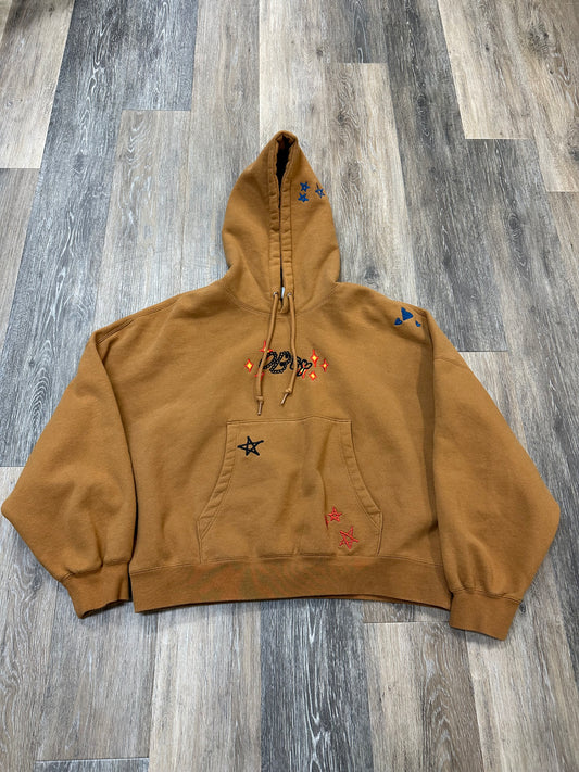 Sweatshirt Hoodie By Obey In Tan, Size: S