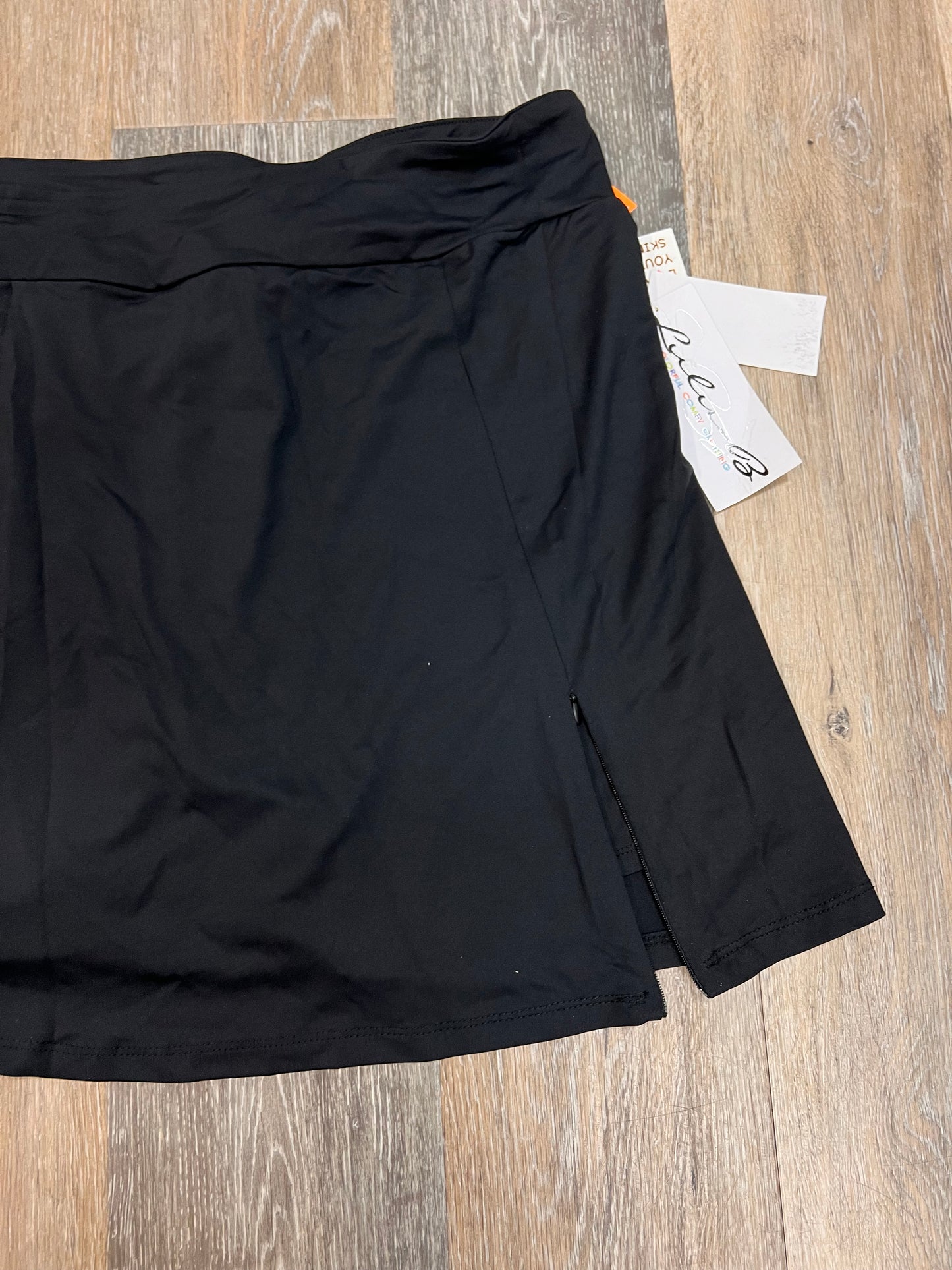 Athletic Skort By Lulu B In Black, Size: XL