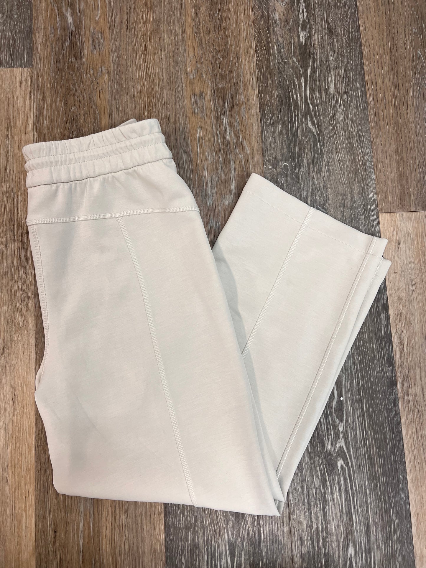 Athletic Pants By Lululemon In Cream, Size: 4 (25”L)