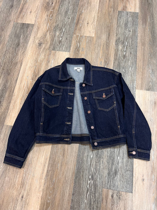 Jacket Denim By Just Black In Blue Denim, Size: S