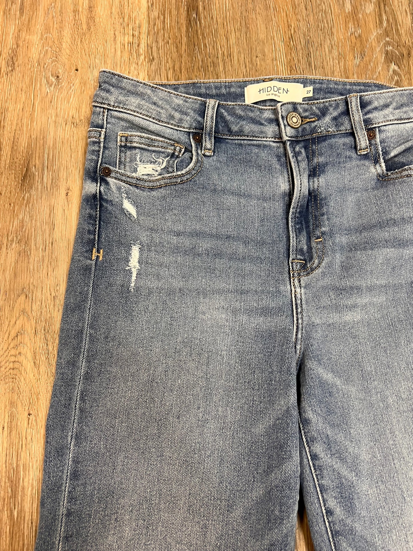 Jeans Straight By Hidden In Blue Denim, Size: 4/27