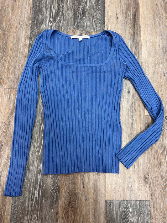 Designer Top Long Sleeve By Veronica Beard In Blue, Size: S