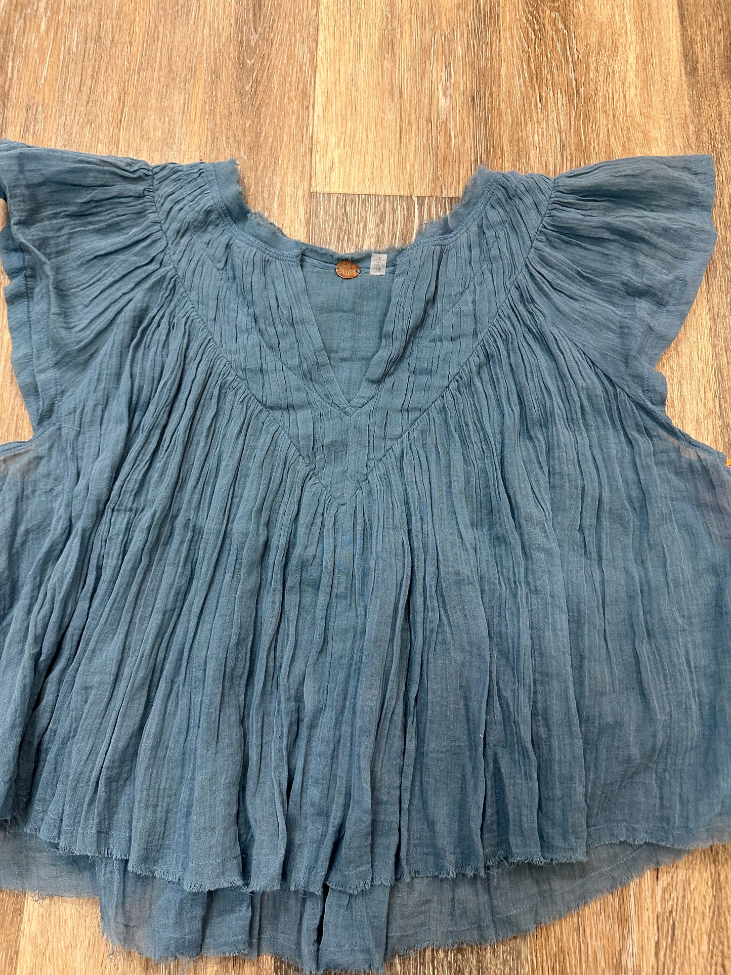 Top Sleeveless By Free People In Blue, Size: S