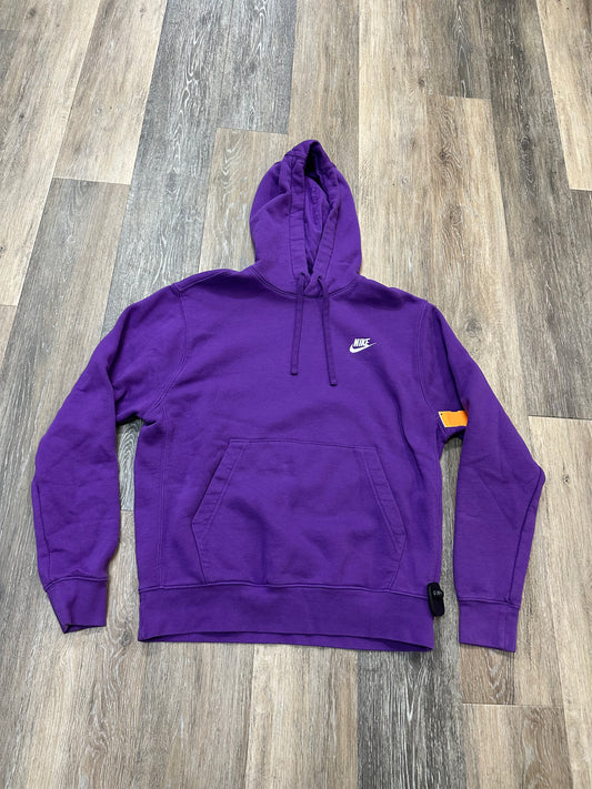 Athletic Sweatshirt Hoodie By Nike Apparel In Purple, Size: M