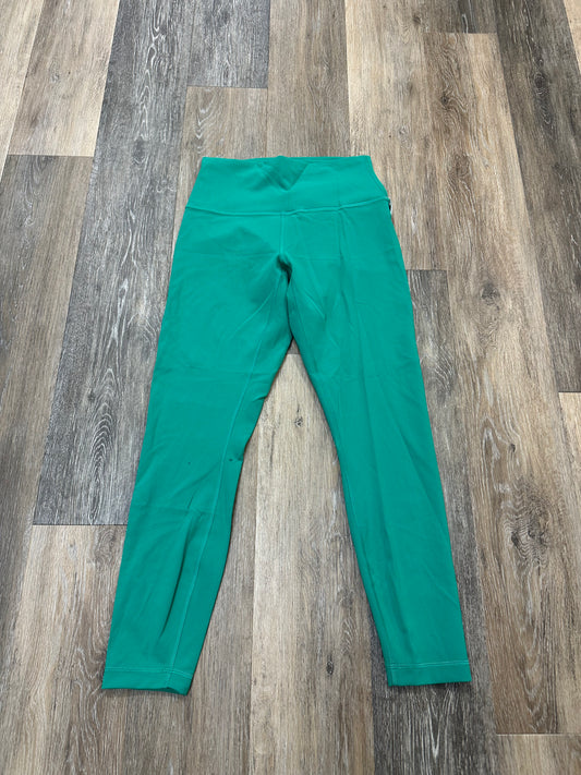 Athletic Leggings By Lululemon In Green, Size: 8