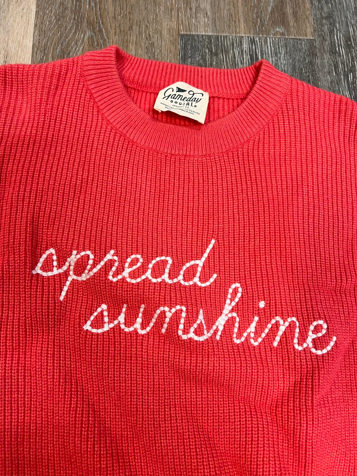 Sweater By GAMEDAY Social In Coral, Size: Xl