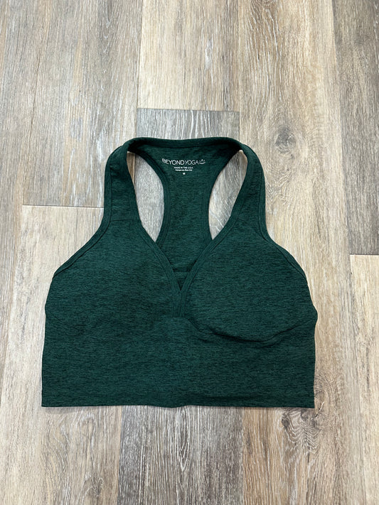 Athletic Bra By Beyond Yoga In Green, Size: M