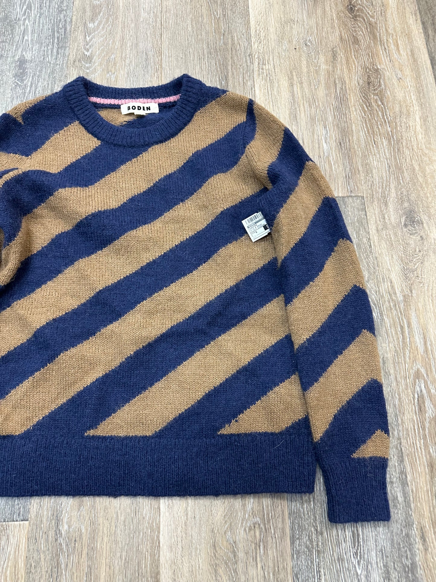 Sweater By Boden In Blue & Brown, Size: S