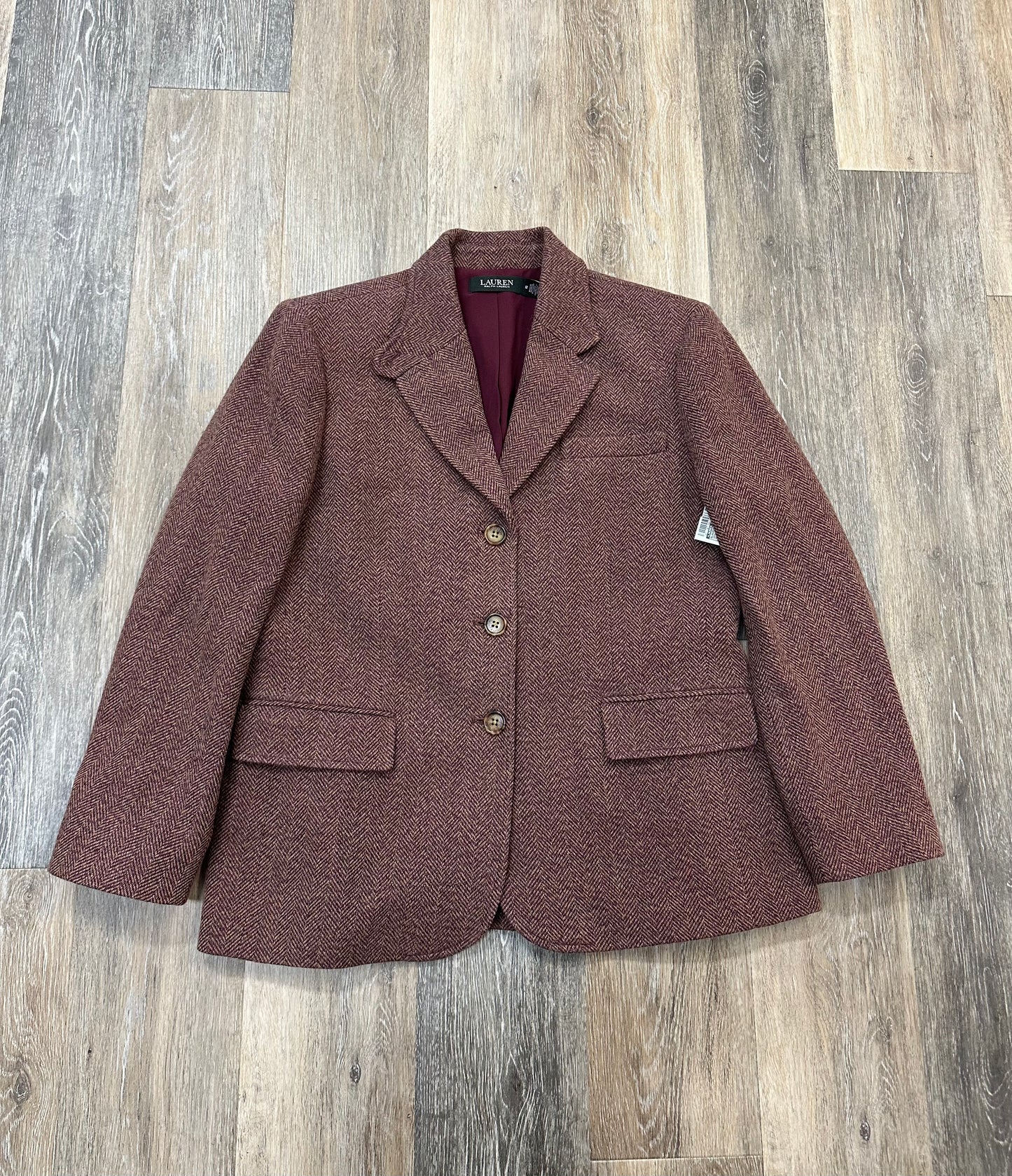 Blazer By Lauren By Ralph Lauren In Brown, Size: 12