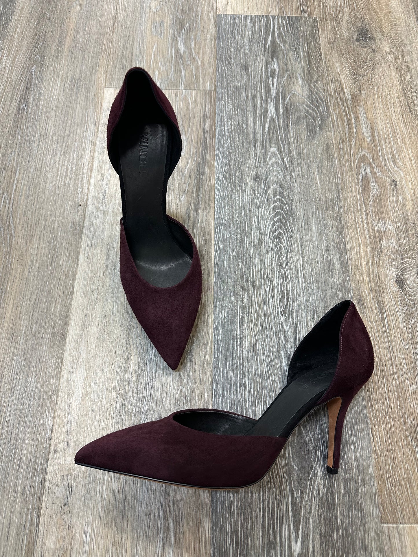 Shoes Heels Stiletto By Vince In Maroon, Size: 10