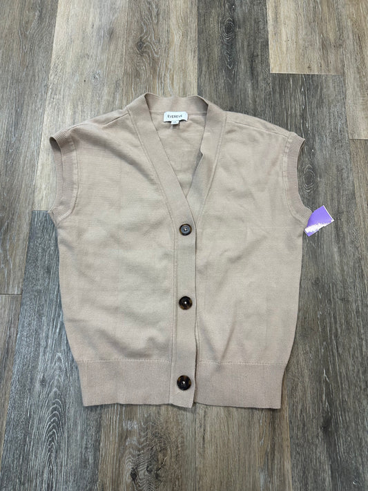 Sweater Short Sleeve By Evereve In Beige, Size: Xs