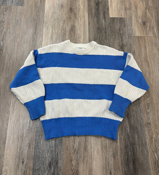 Sweater By Z Supply In Blue & Cream, Size: Xs