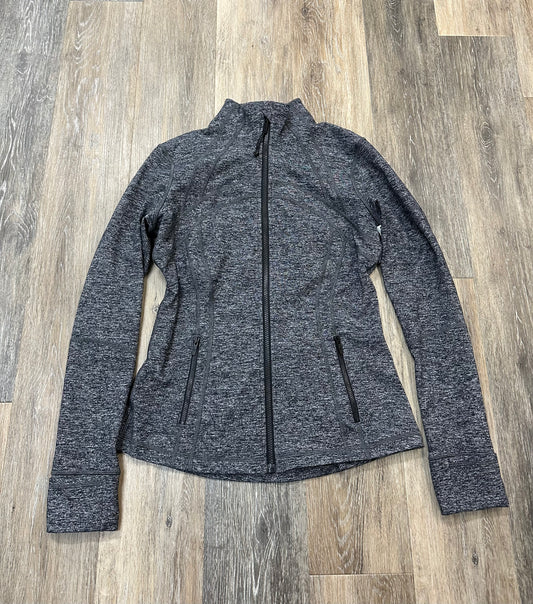 Athletic Jacket By Lululemon In Grey, Size: 10