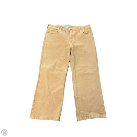Jeans Wide Leg By Kut In Orange Denim, Size: 14