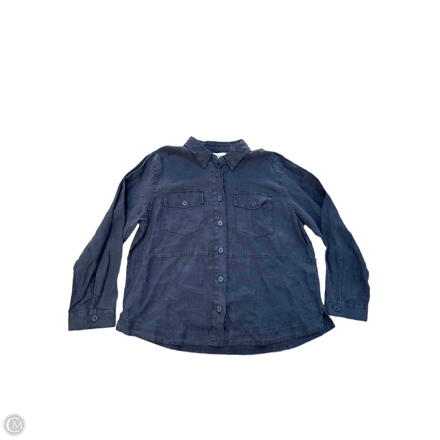 Blouse Long Sleeve By Michael Stars In Navy, Size: Xl