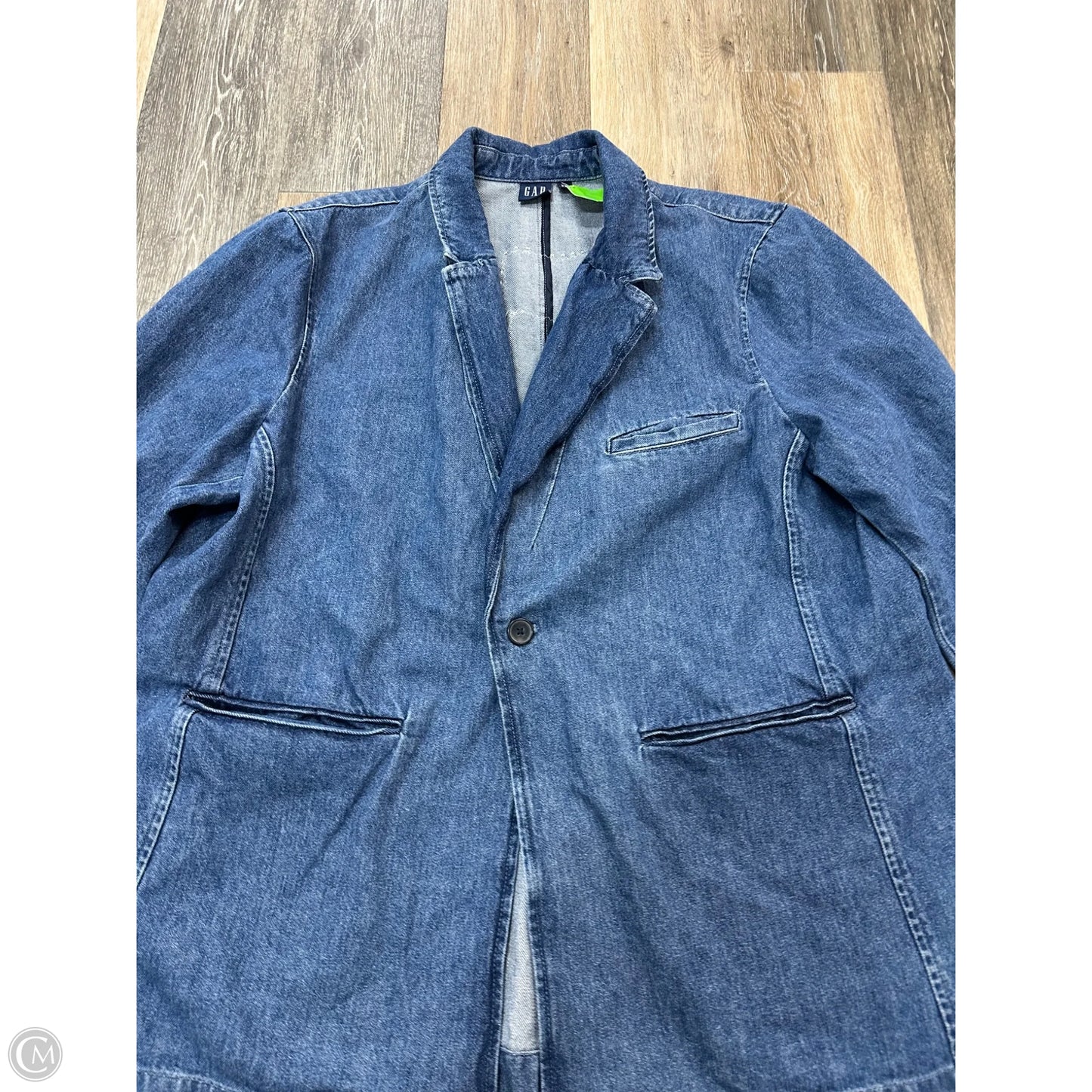 Blazer By Gap In Blue Denim, Size: Xxl