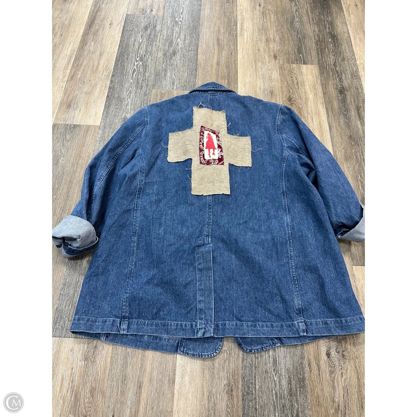 Blazer By Gap In Blue Denim, Size: Xxl