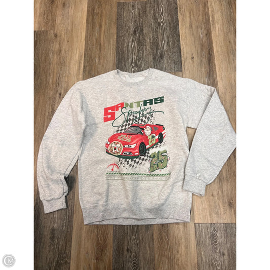 Sweatshirt Crewneck By Clothes Mentor In Grey, Size: S