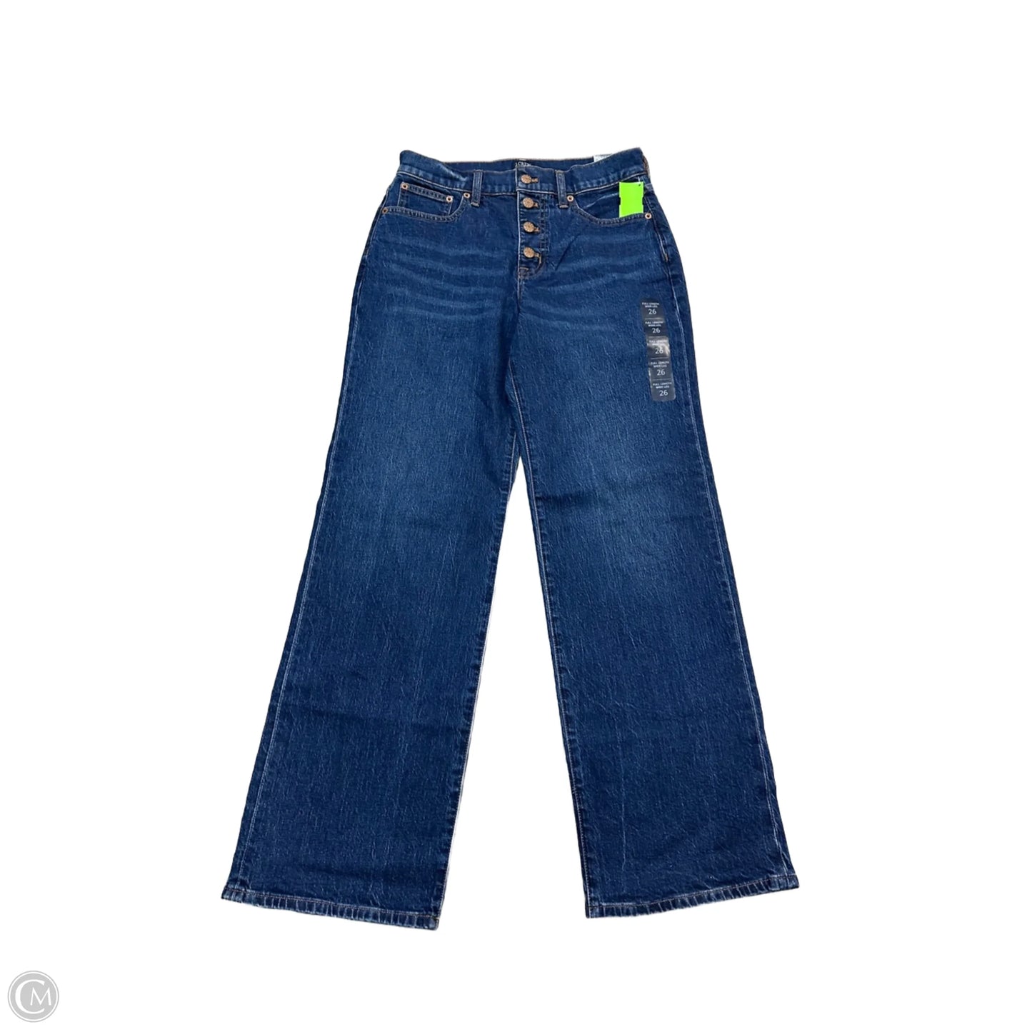 Jeans Wide Leg By J. Crew In Blue Denim, Size: 2