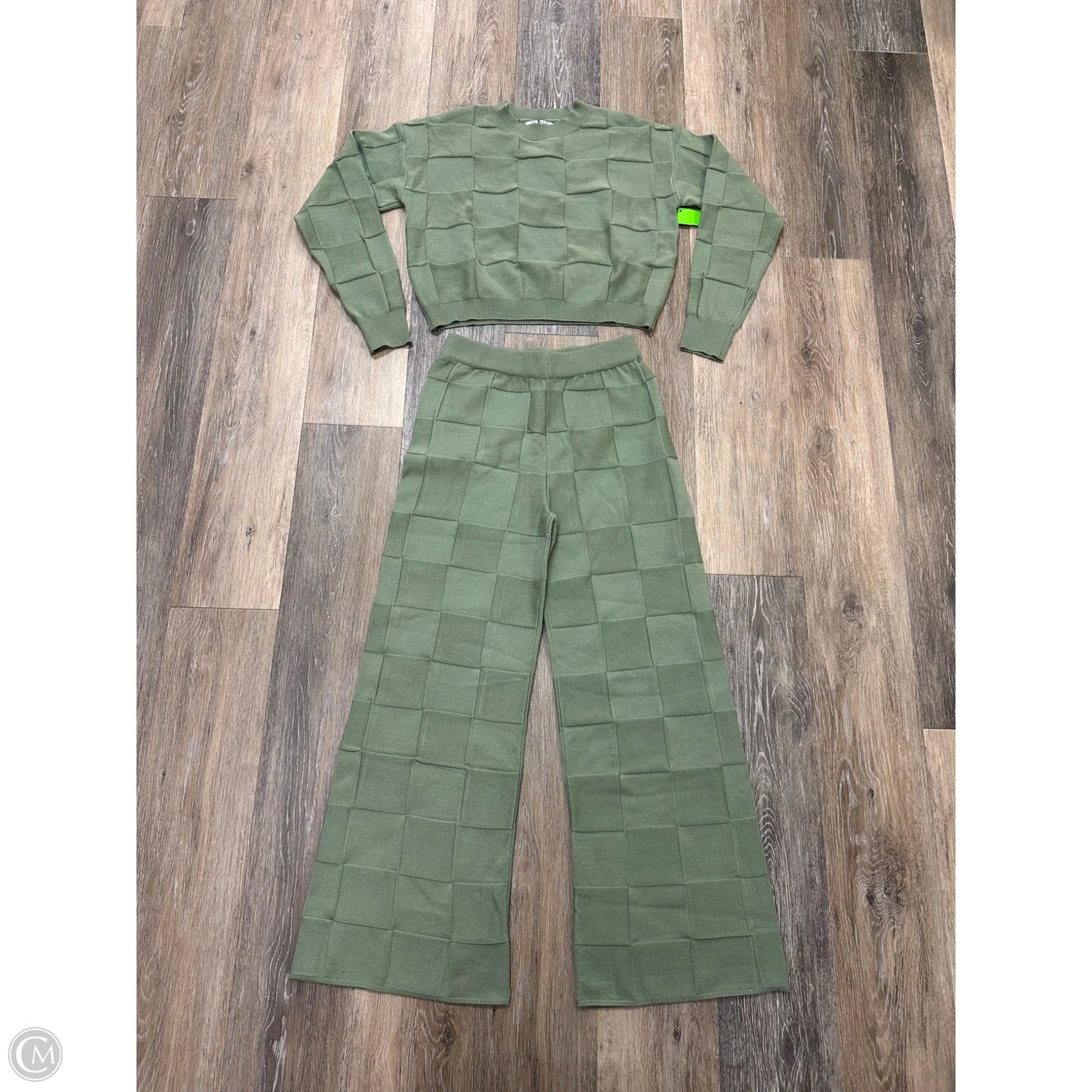 Sweater 2pc By Double Take In Green, Size: S
