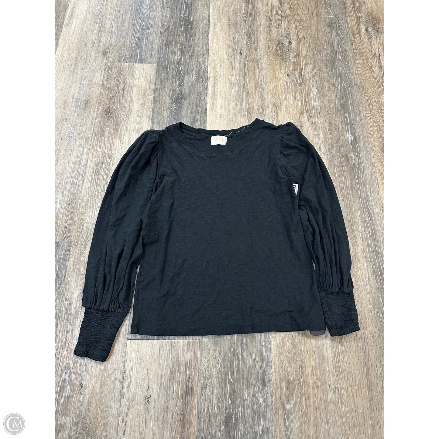 Top Long Sleeve By Nation Ltd In Black, Size: M