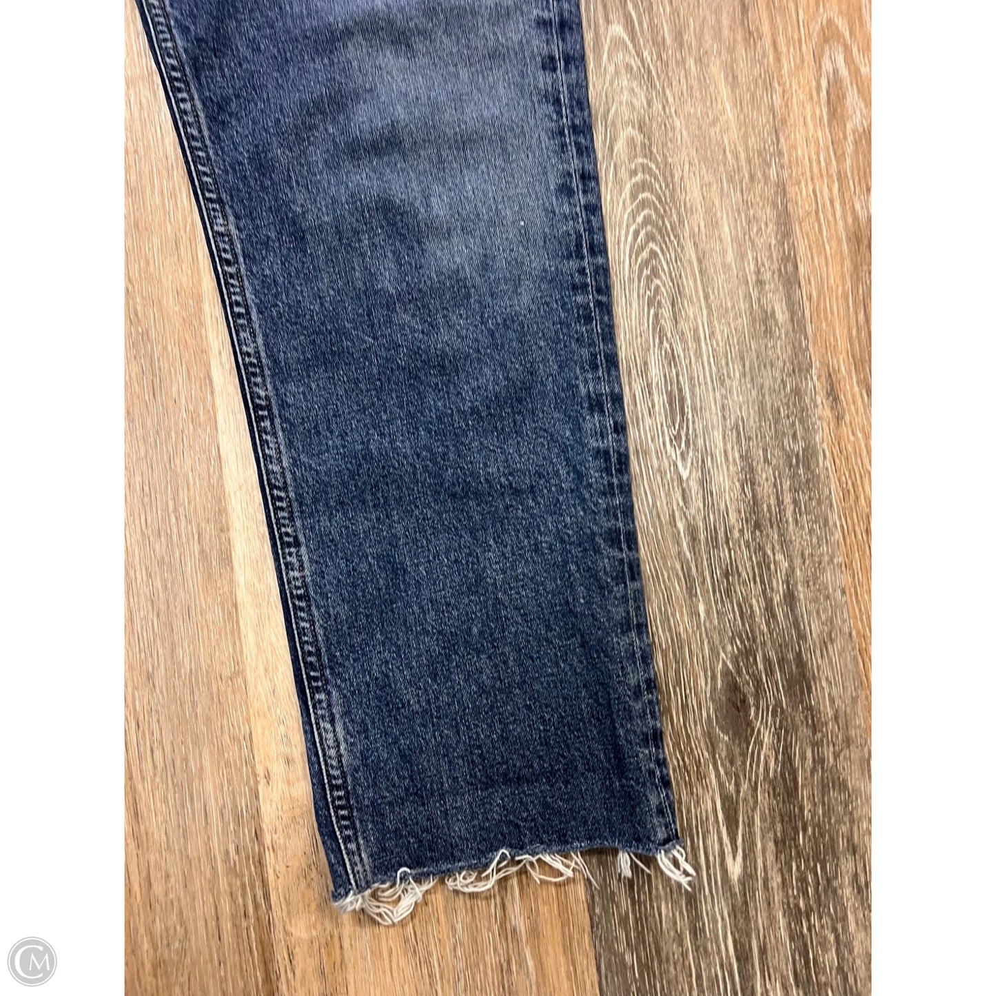 Jeans Straight By Agolde In Blue Denim, Size: 0/24