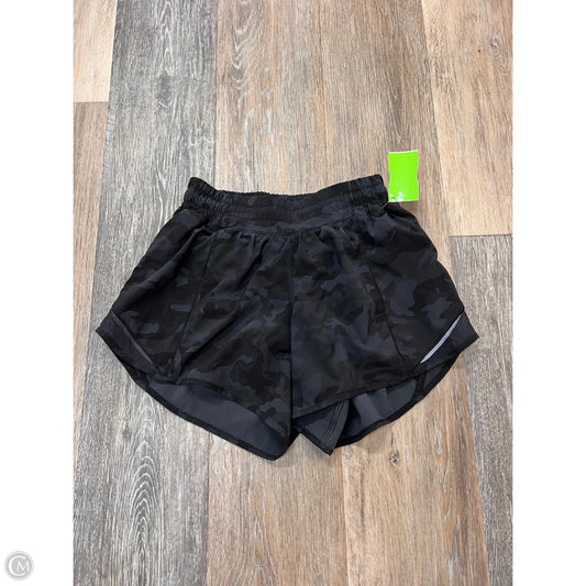 Athletic Shorts By Lululemon In Camouflage Print, Size: 4