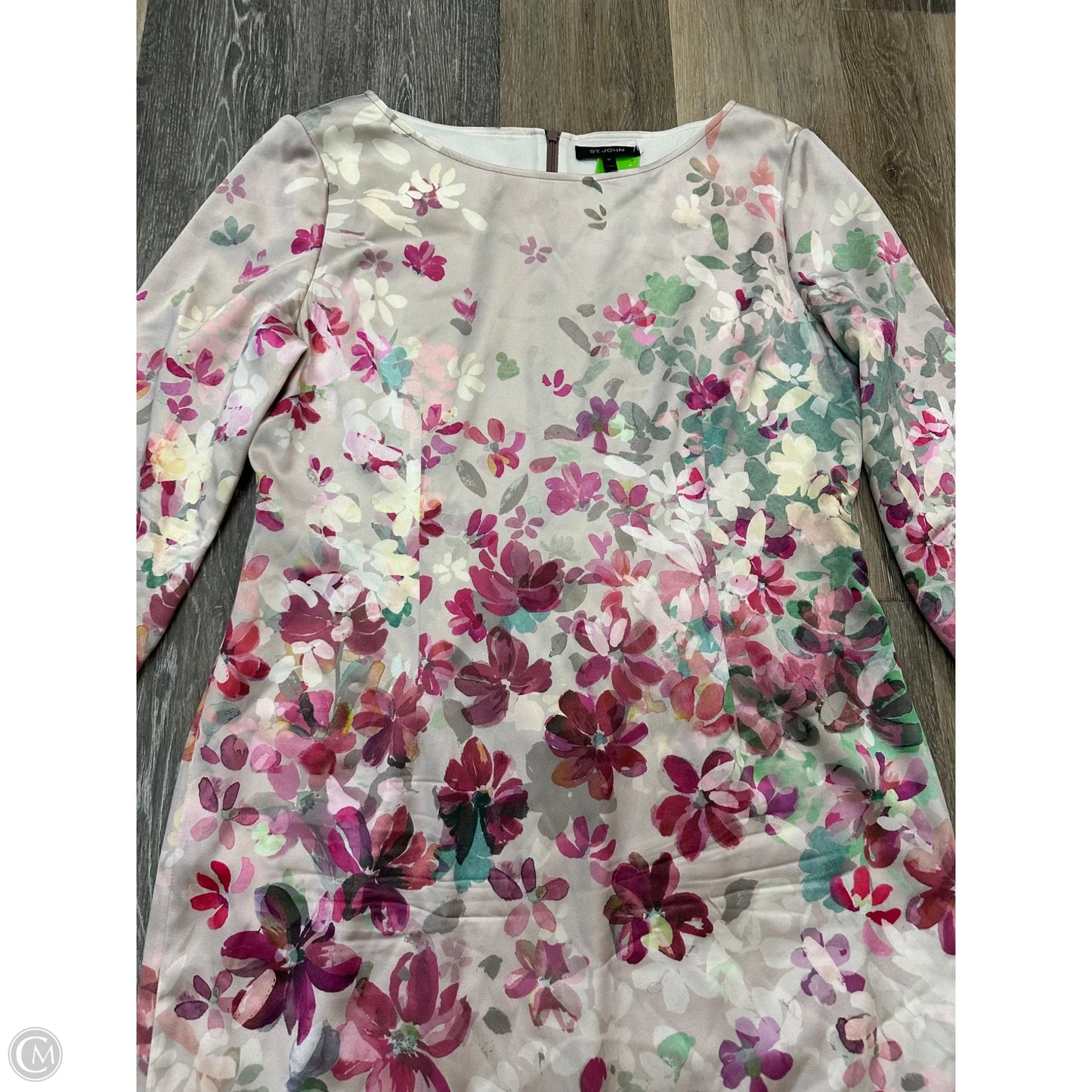 Dress Designer By St. John In Floral Print, Size: 10