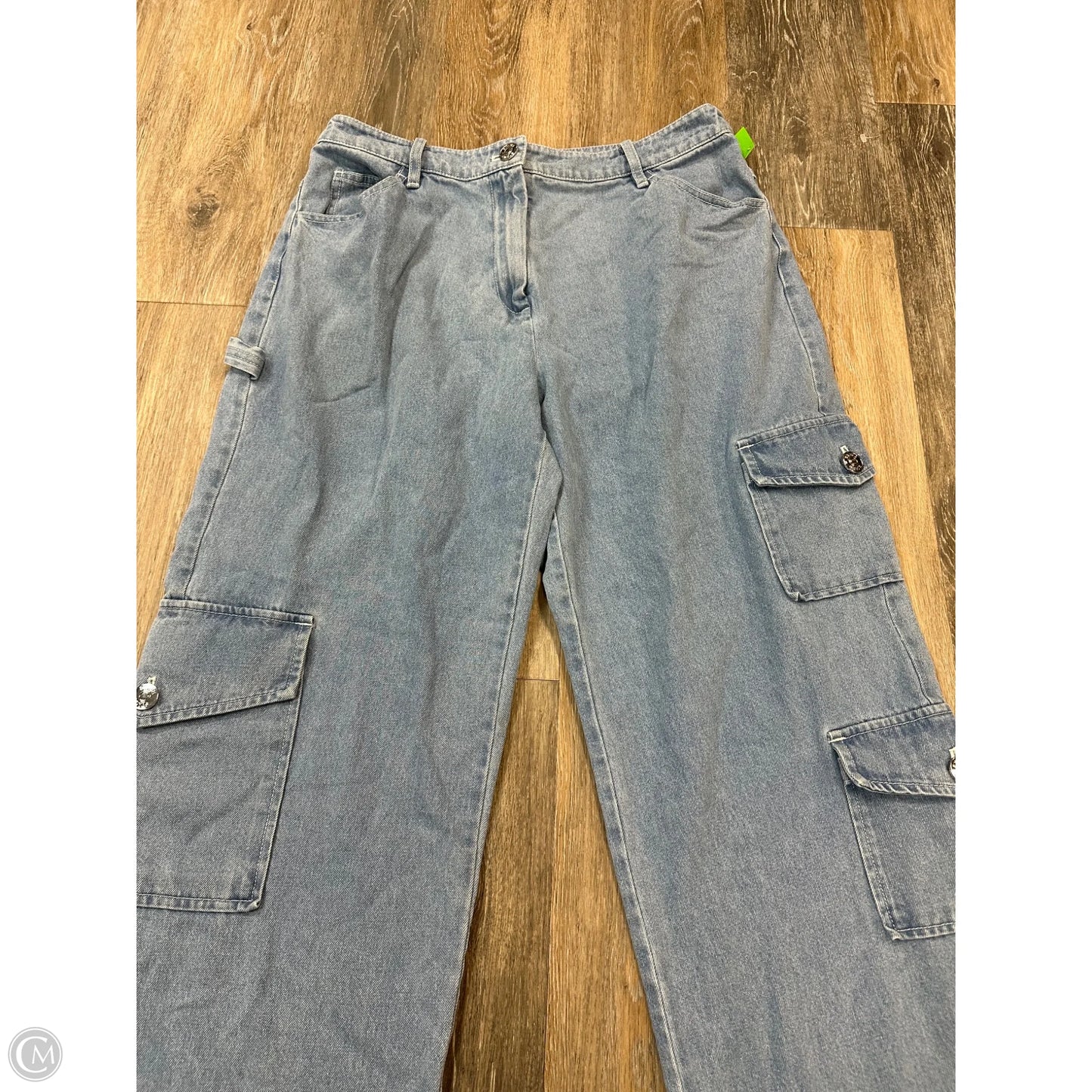 Jeans Wide Leg By Staud In Blue Denim, Size: 10