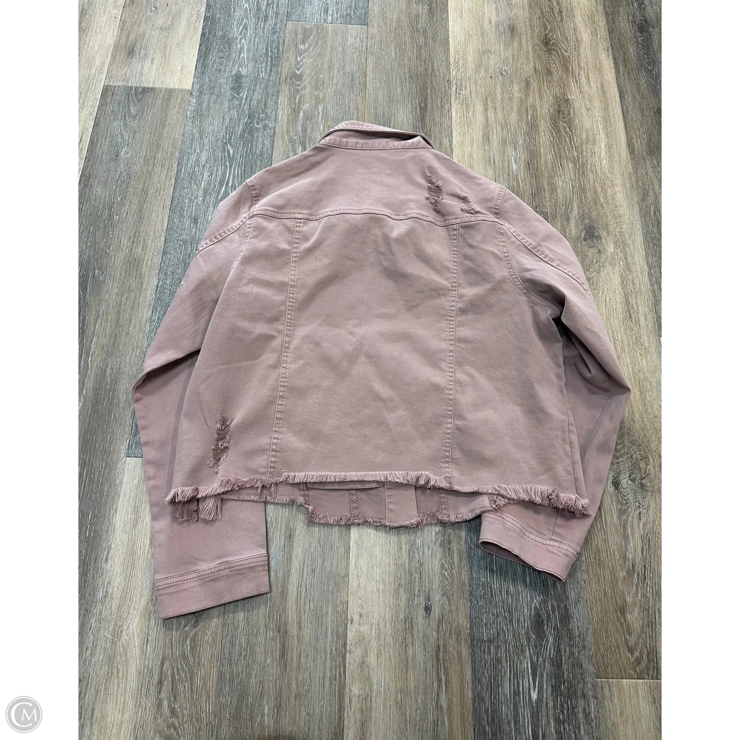 Jacket Denim By Risen In Mauve, Size: 2x