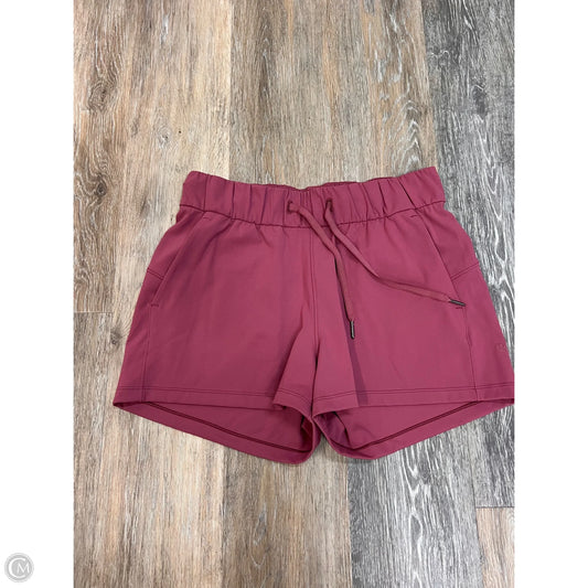 Athletic Shorts By Lululemon In Pink, Size: 6