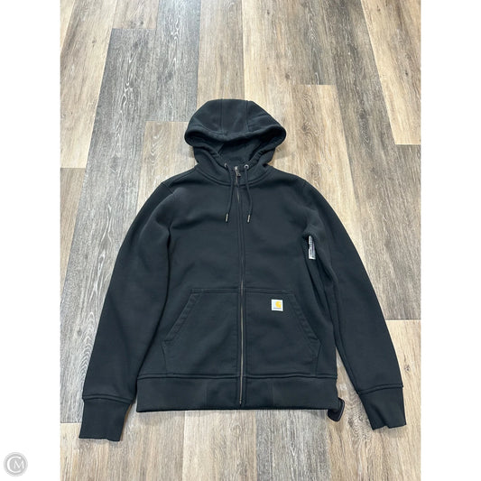 Athletic Sweatshirt Hoodie By Carhartt In Black, Size: S