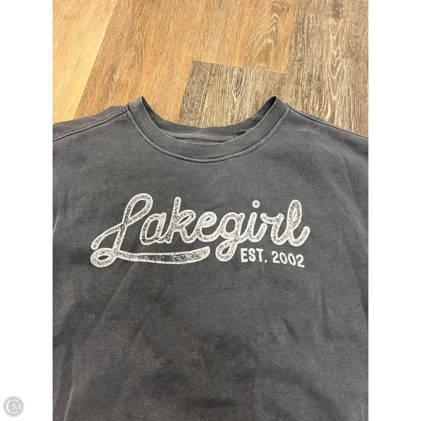 Sweatshirt Crewneck By Lakegirl In Grey, Size: M