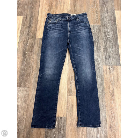 Jeans Straight By Adriano Goldschmied In Blue Denim, Size: 10/30