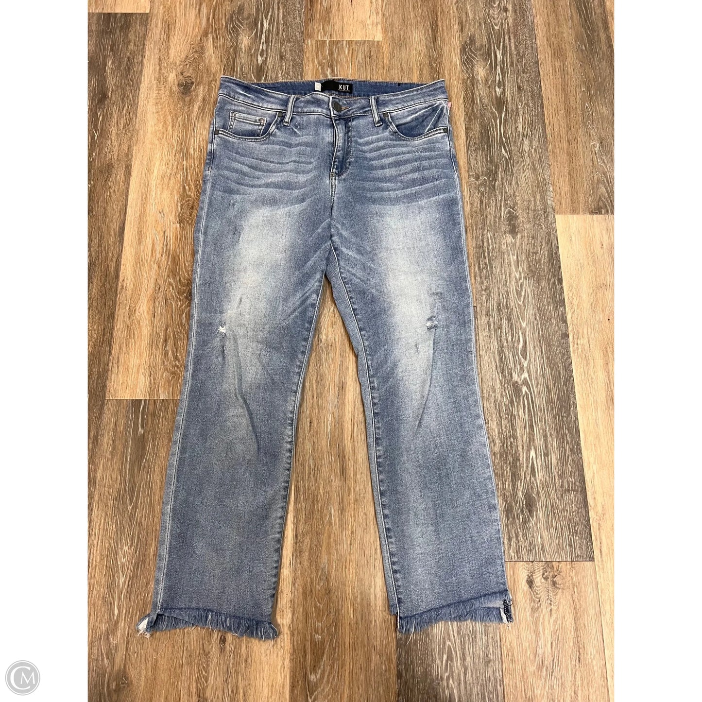 Jeans Straight By Kut In Blue Denim, Size: 10