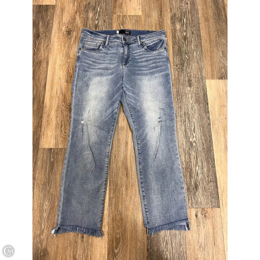 Jeans Straight By Kut In Blue Denim, Size: 10